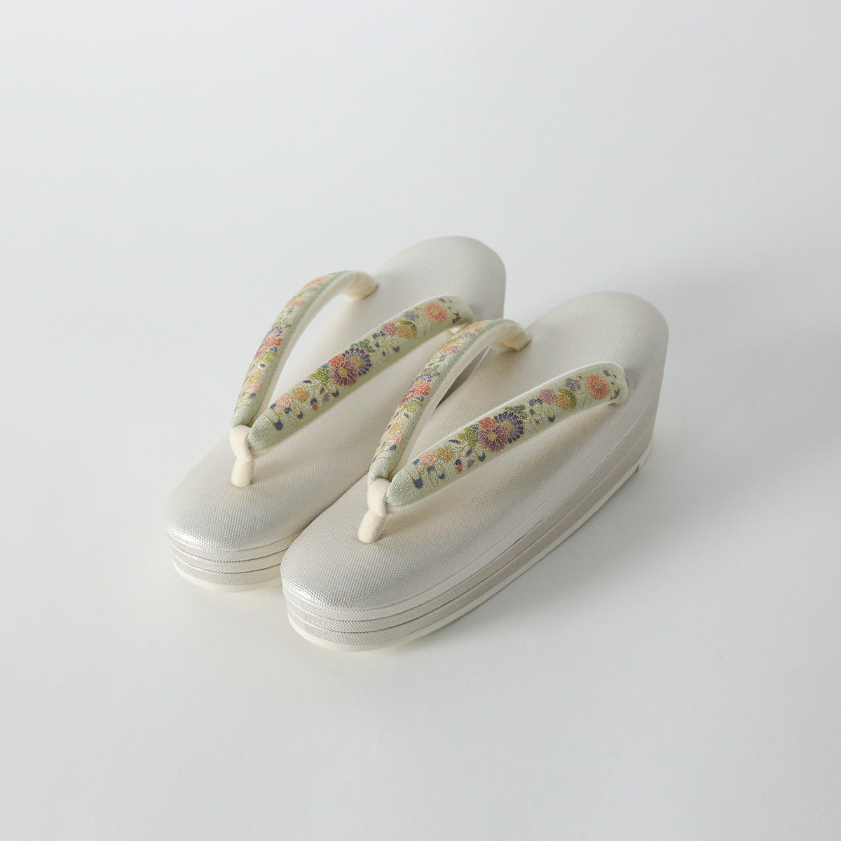 Sandals | Kyoto Yuzen thongs with three layers