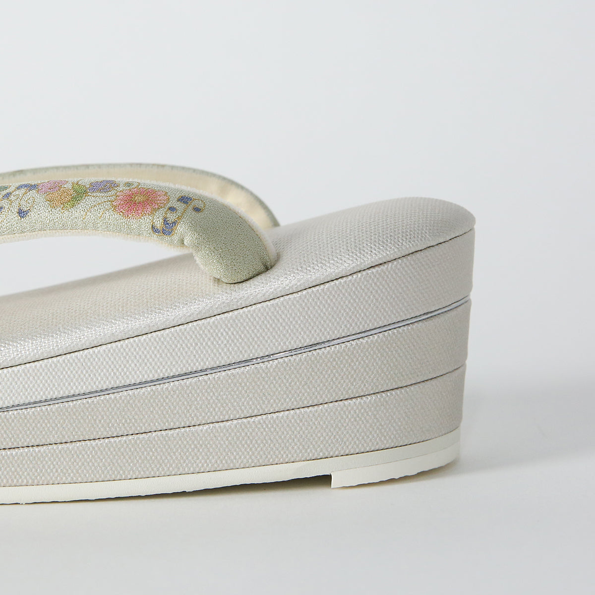 Sandals | Kyoto Yuzen thongs with three layers