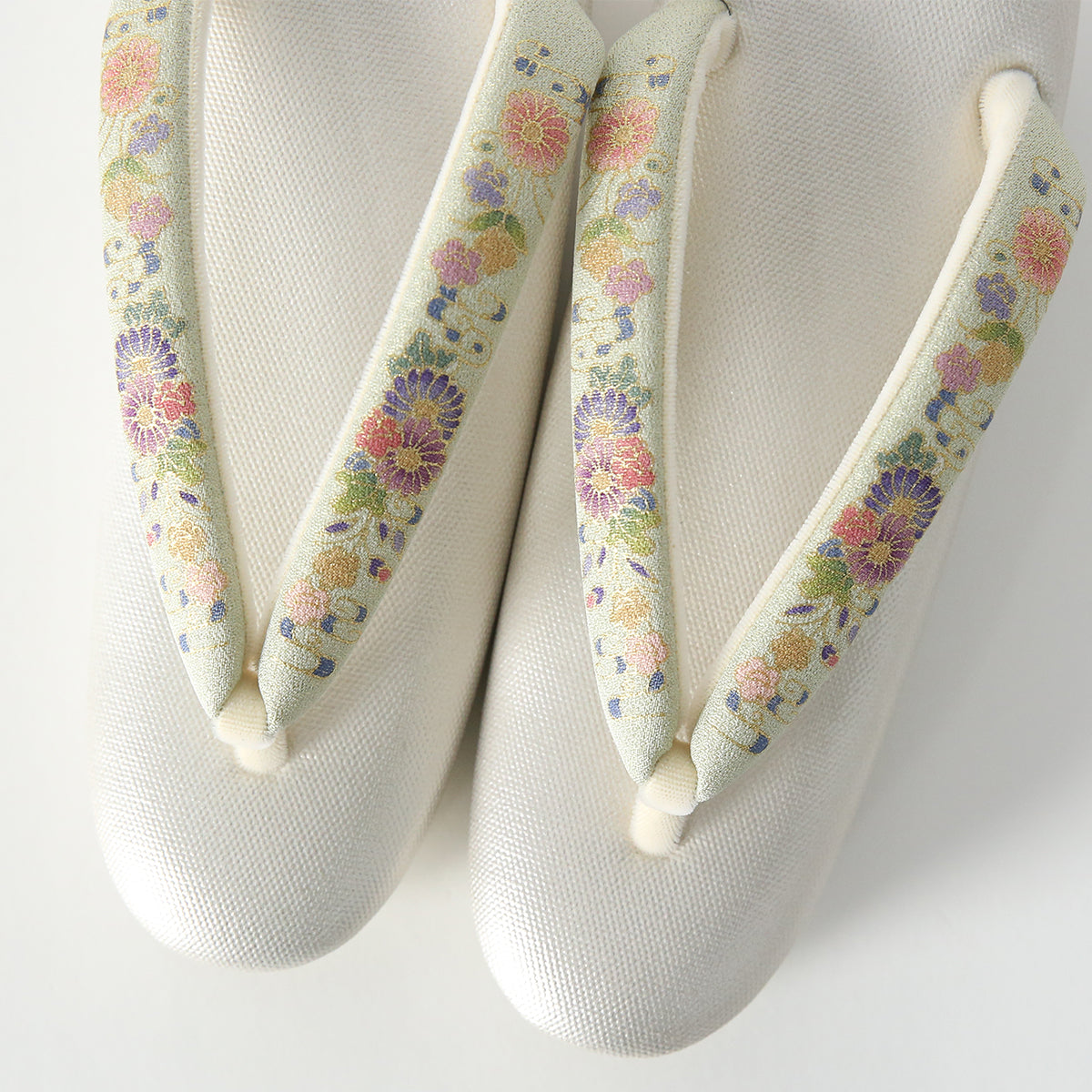 Sandals | Kyoto Yuzen thongs with three layers