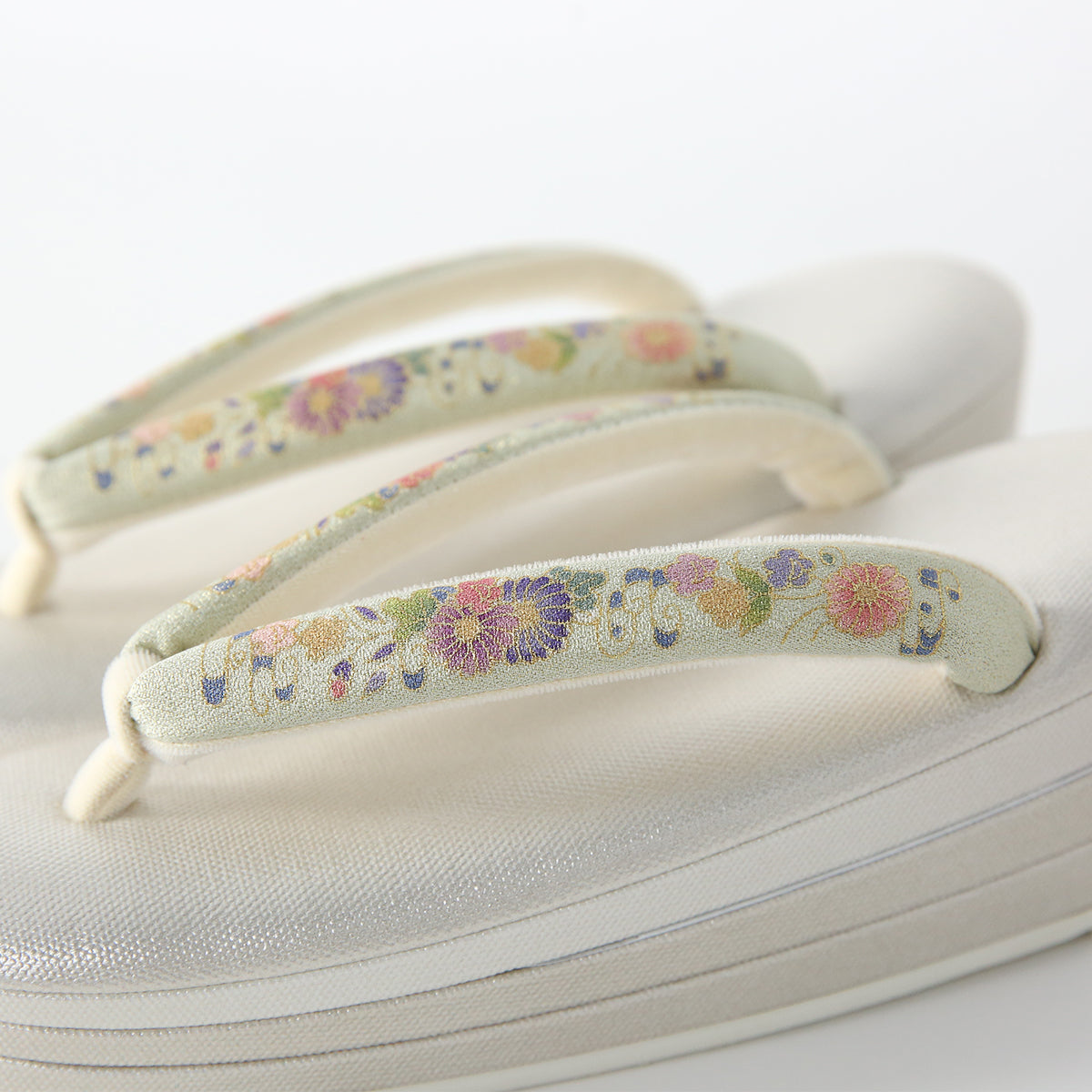 Sandals | Kyoto Yuzen thongs with three layers