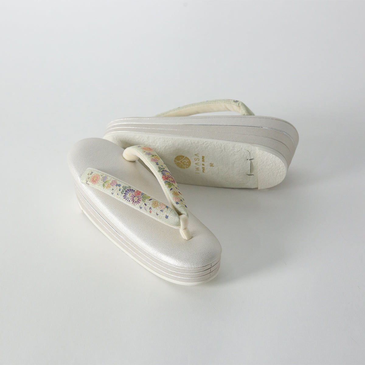 Sandals | Kyoto Yuzen thongs with three layers