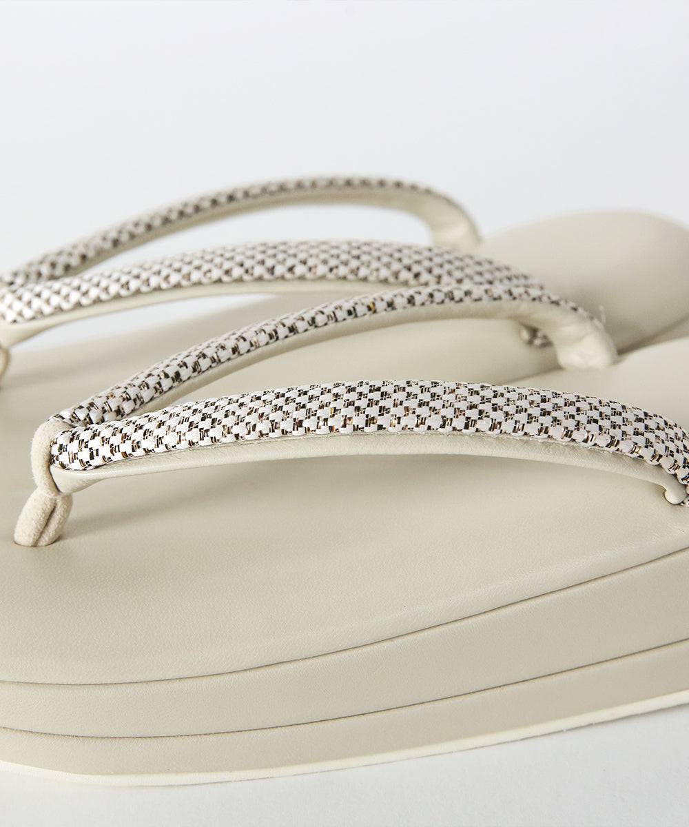 草履｜大島紬糸×博多織