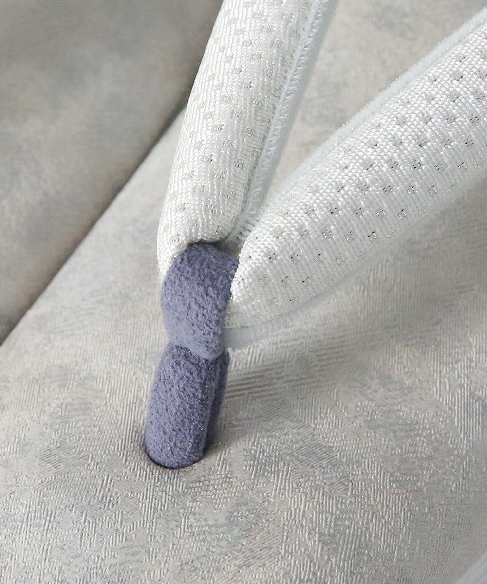 即納品｜草履｜IWASA×カレンブロッソ　ぼかし柄　博多織鼻緒（ライトグレー）