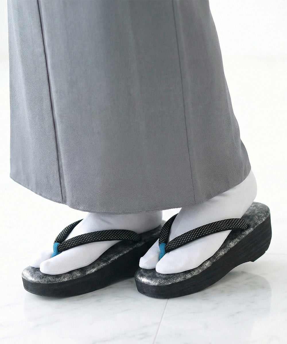 草履｜IWASA×カレンブロッソ　ぼかし柄　博多織鼻緒（ブラック）