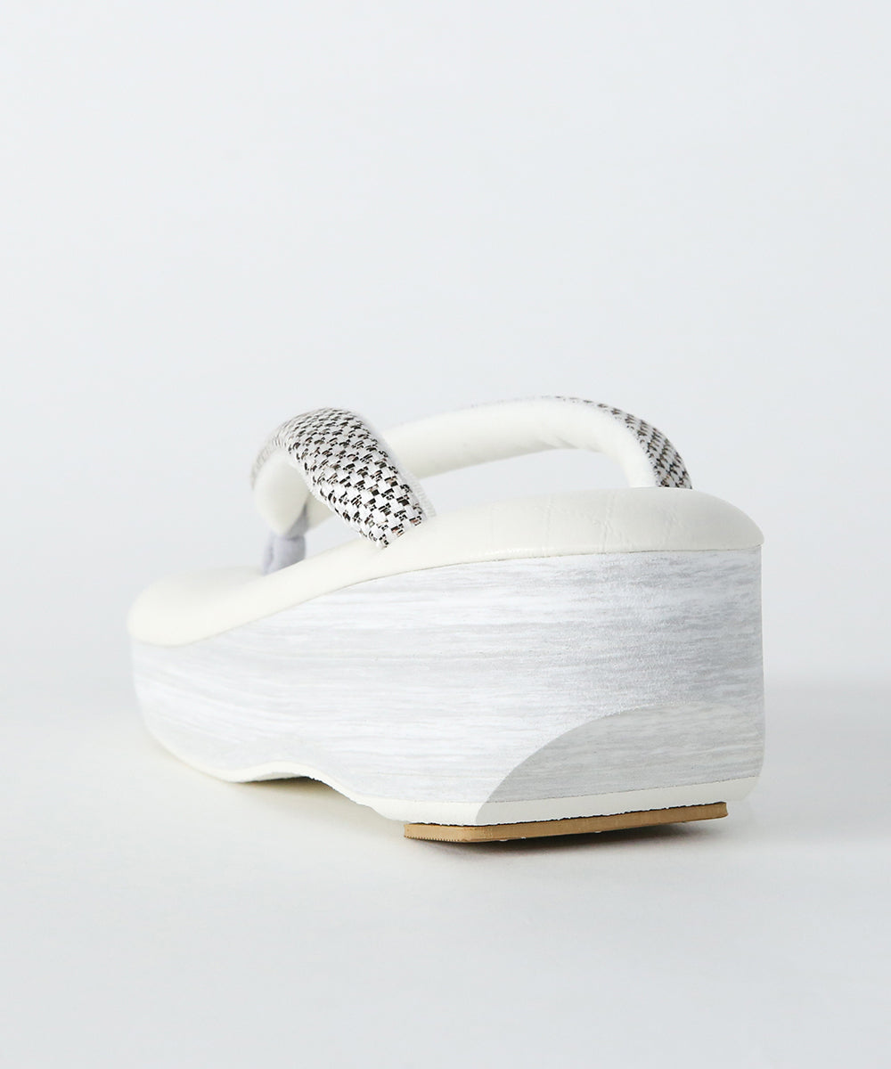 草履｜IWASA×カレンブロッソ　キルト柄　博多織鼻緒