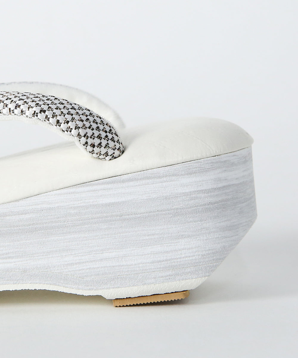 草履｜IWASA×カレンブロッソ　キルト柄　博多織鼻緒