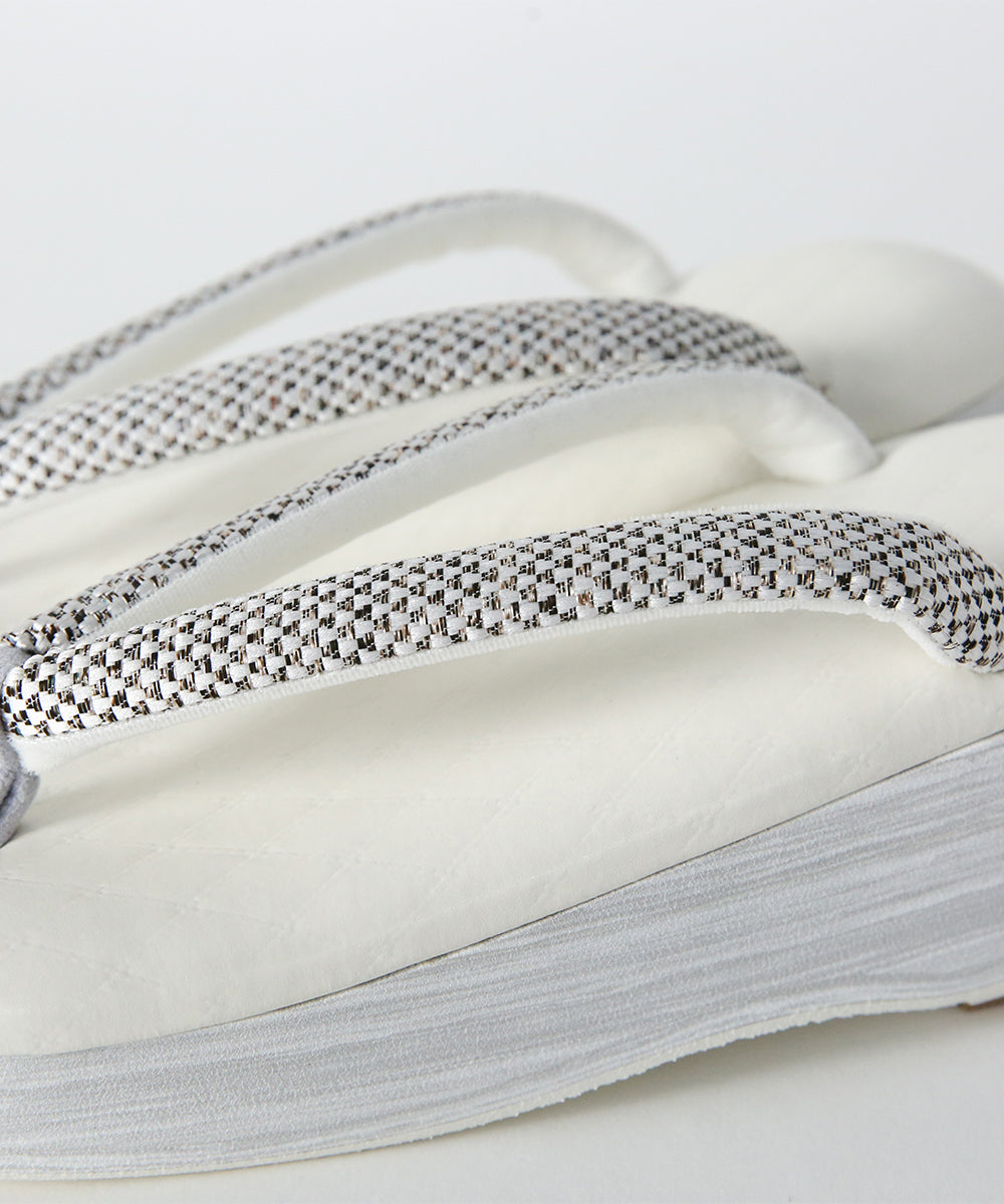 草履｜IWASA×カレンブロッソ　キルト柄　博多織鼻緒