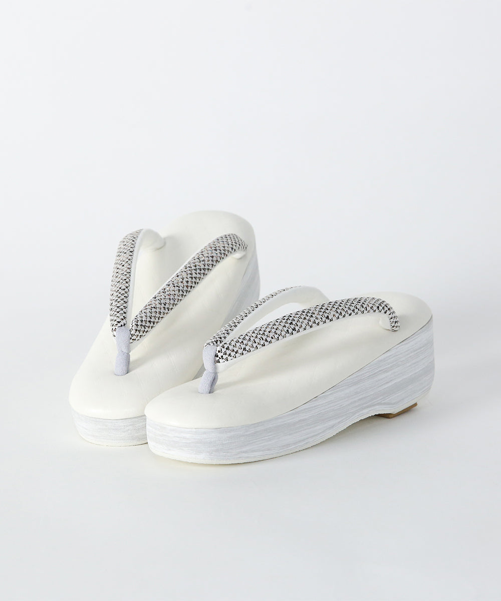 草履｜IWASA×カレンブロッソ　キルト柄　博多織鼻緒