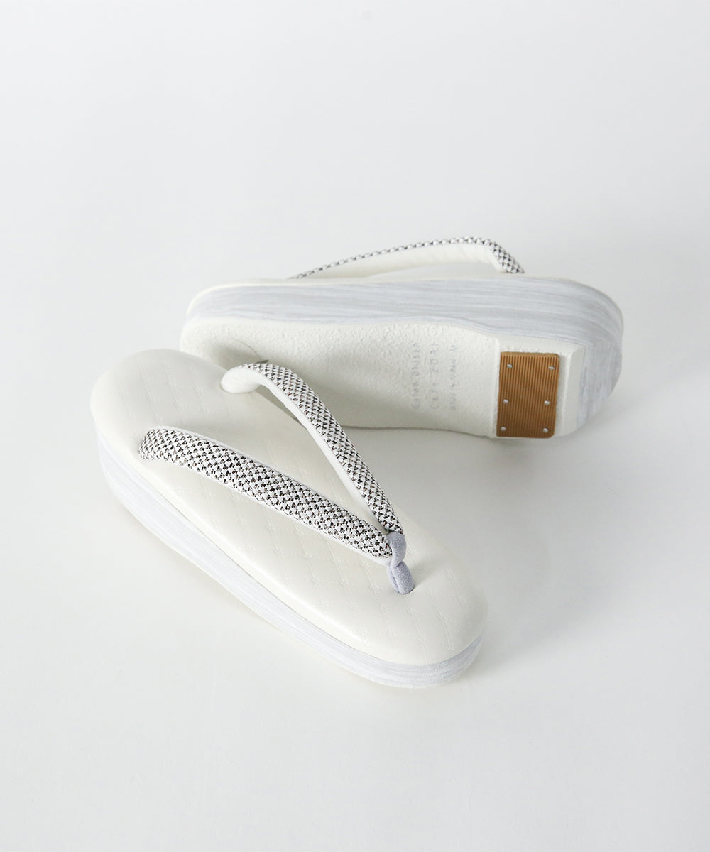 草履｜IWASA×カレンブロッソ　キルト柄　博多織鼻緒