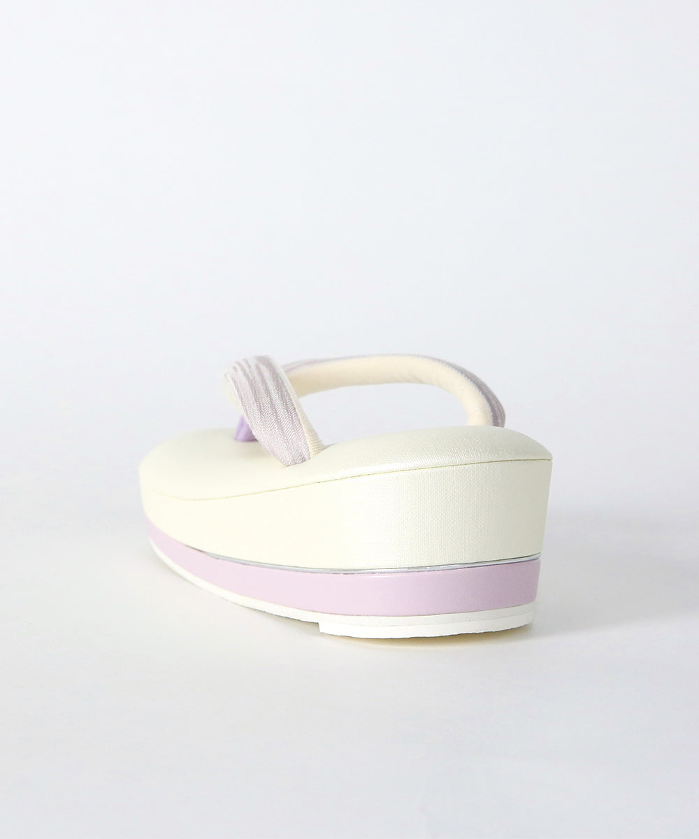 即納品｜草履｜IWASA × すなお 尾州織鼻緒　さふらん-SAFURAN-