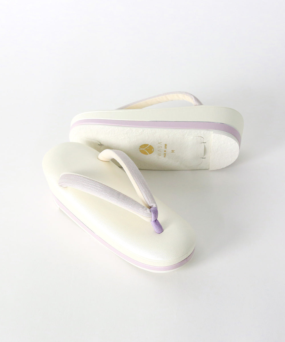 即納品｜草履｜IWASA × すなお 尾州織鼻緒　さふらん-SAFURAN-