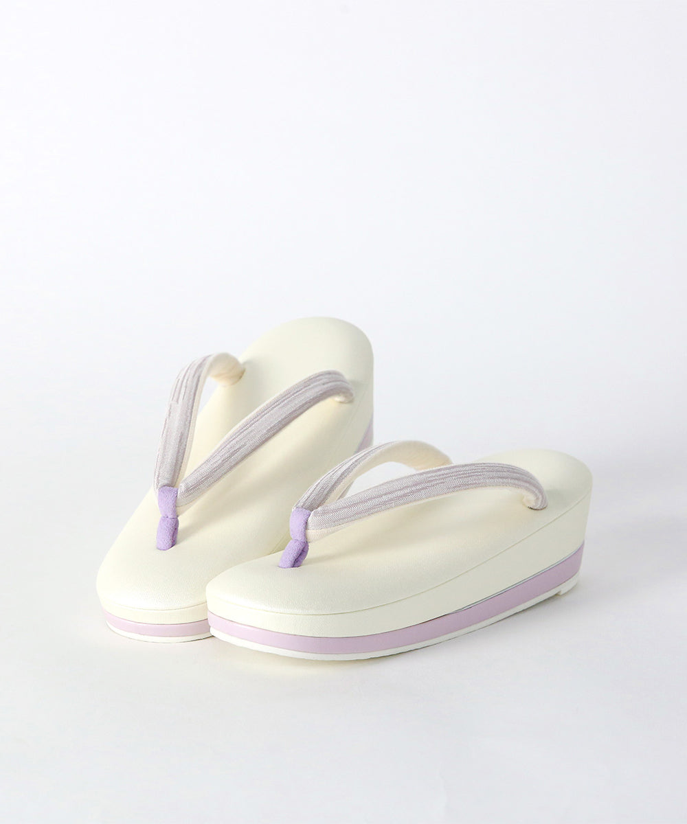 即納品｜草履｜IWASA × すなお 尾州織鼻緒　さふらん-SAFURAN-