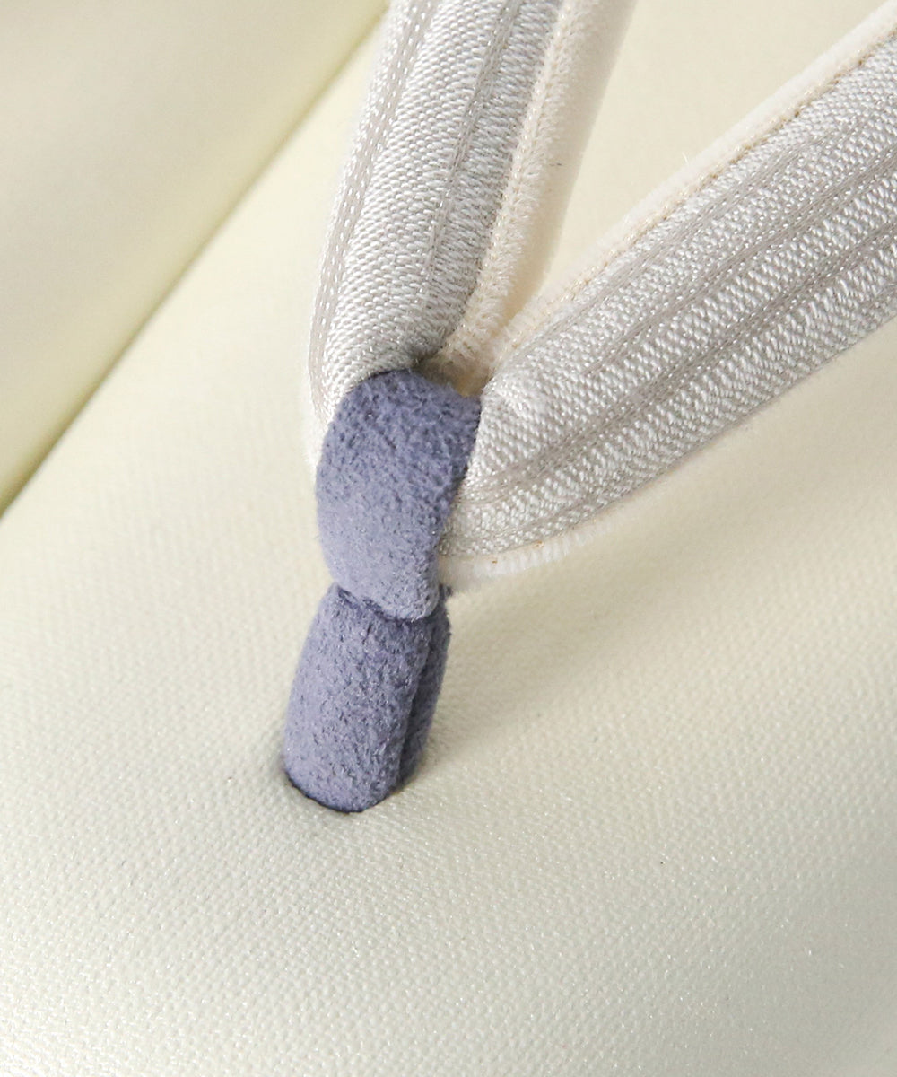 即納品｜草履｜IWASA × すなお 尾州織鼻緒　銀嶺-GINREI-