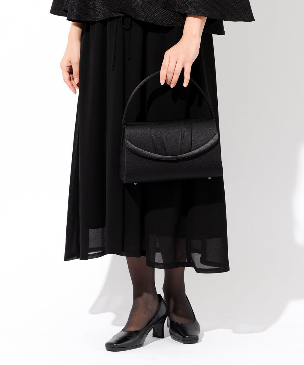 pleated formal bag