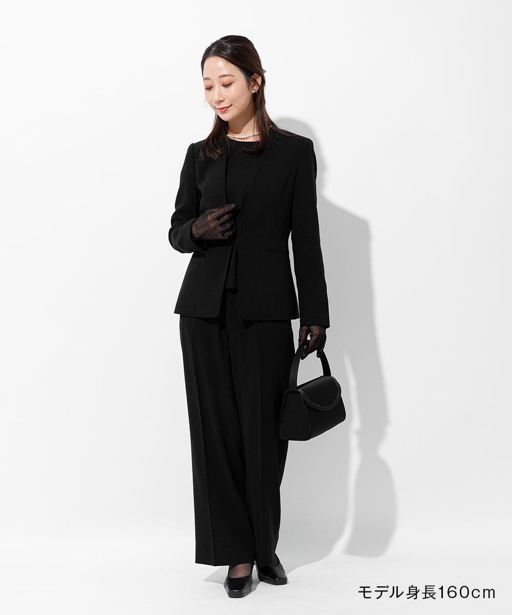 サテン切替フォーマルバッグ