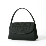 Formal bag with cord embroidery