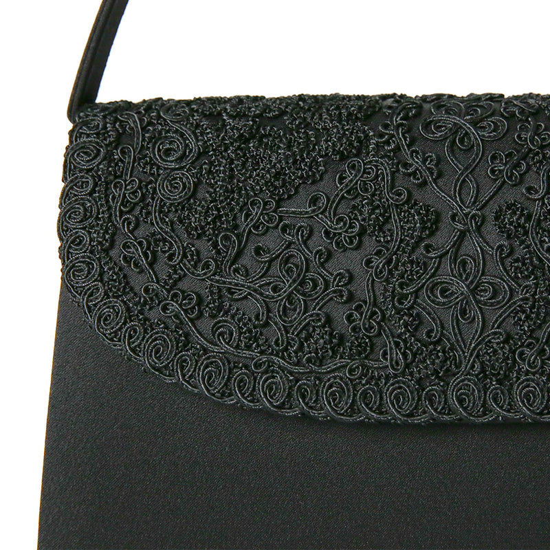 Cord embroidery formal bag &amp; Fukusa 2-piece set