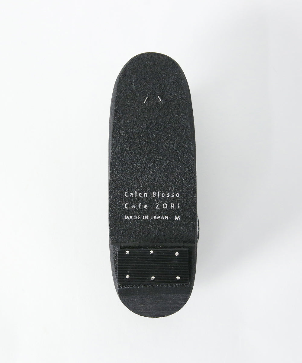 即納品｜草履｜IWASA×カレンブロッソ　ぼかし柄　博多織鼻緒（ブラック）