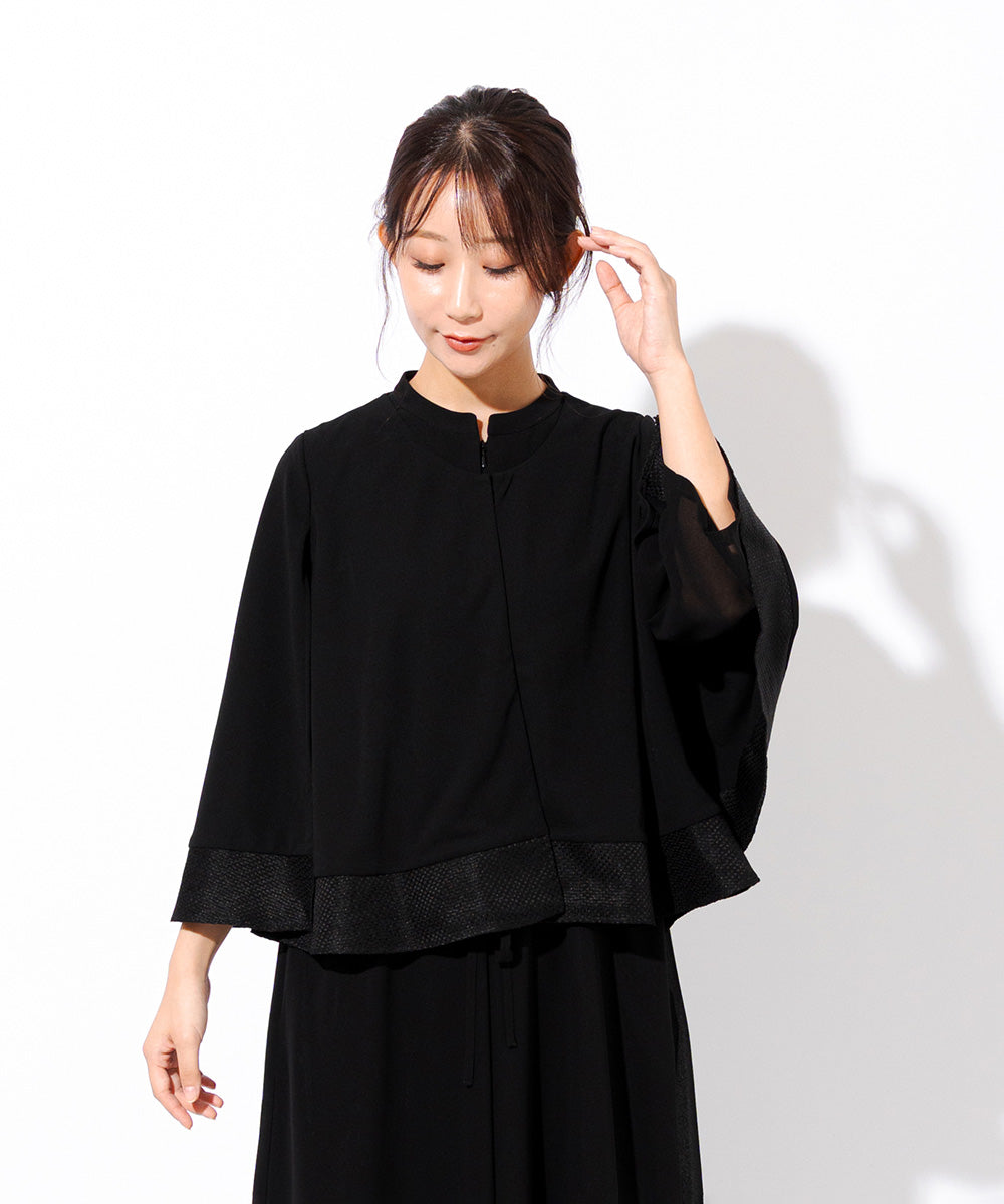 米沢織切替フォーマルケープ