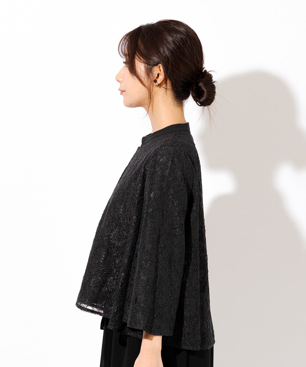 【バッグまたは草履と同時購入でお得なセット割】総レースフォーマルケープ