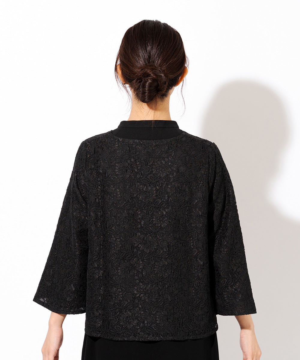 【バッグまたは草履と同時購入でお得なセット割】総レースフォーマルケープ