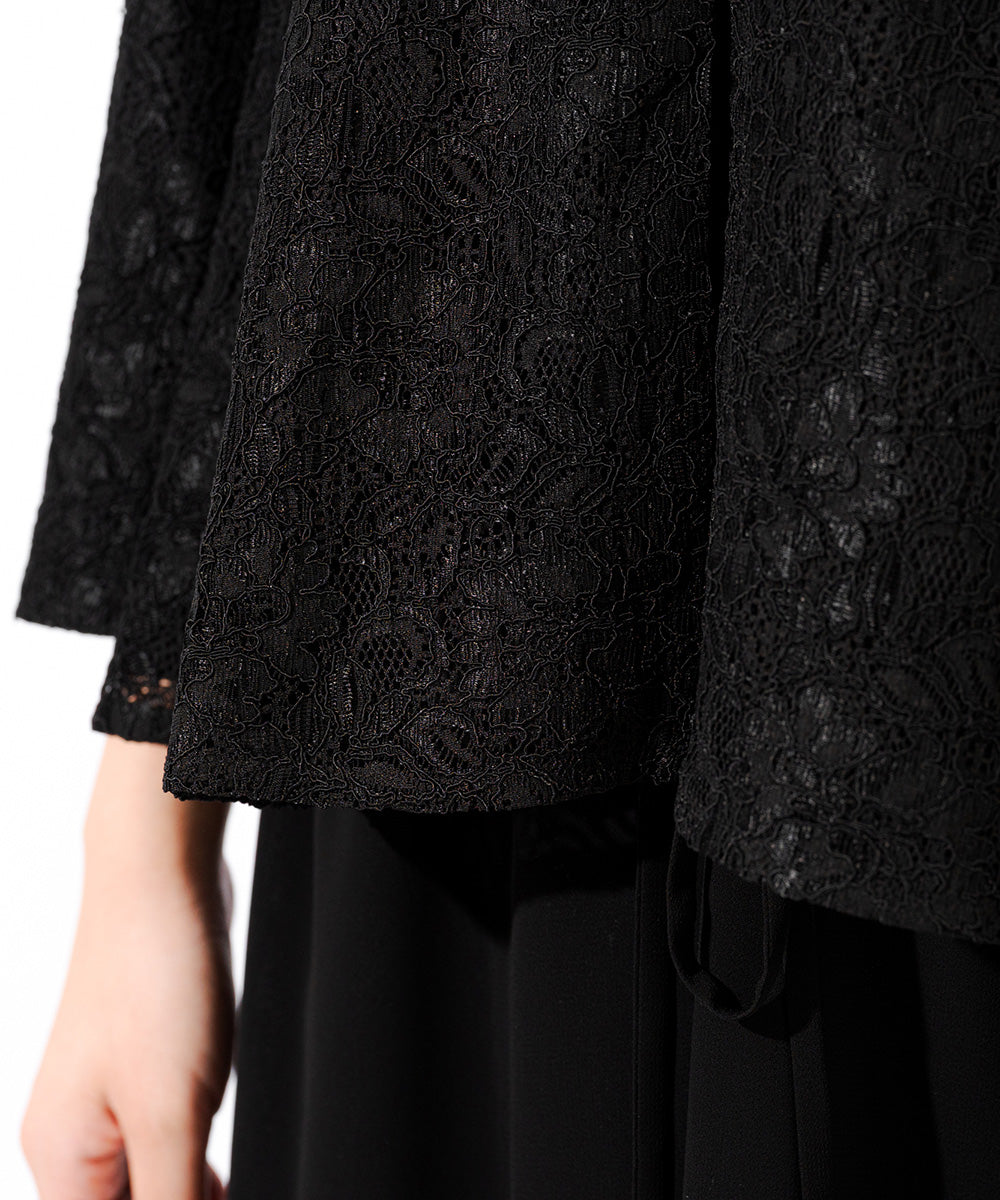 【バッグまたは草履と同時購入でお得なセット割】総レースフォーマルケープ