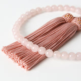 &lt;For women&gt; Natural stone genuine red crystal prayer beads
