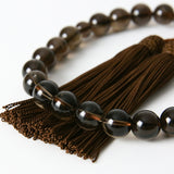 &lt;For men&gt; Natural stone brown crystal prayer beads