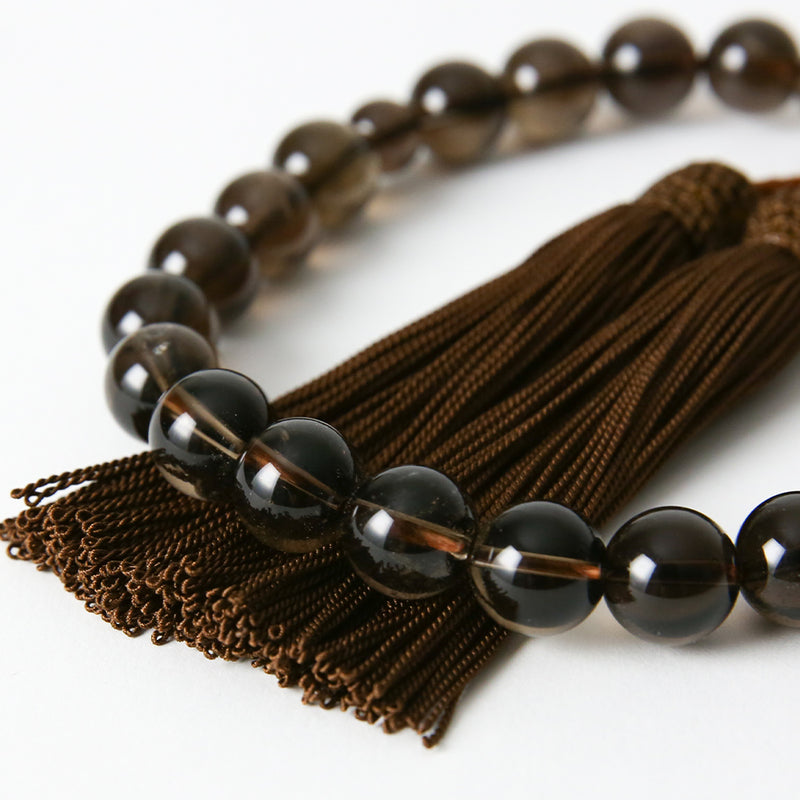 [Great set discount when purchased with bag or sandals] &lt;For men&gt; Natural stone brown crystal prayer beads 