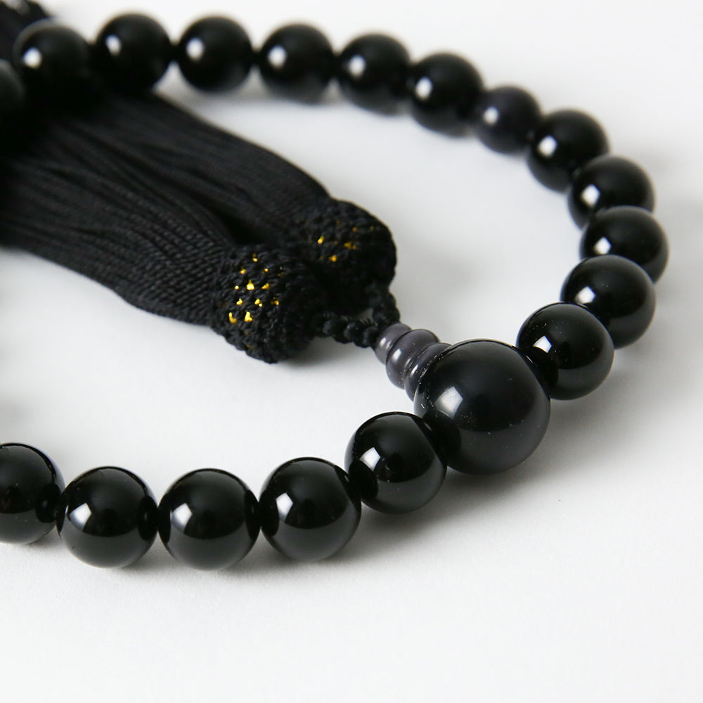 [Great set discount when purchased with bag or sandals] &lt;For men&gt; Natural stone Onyx prayer beads Gray cat's eye