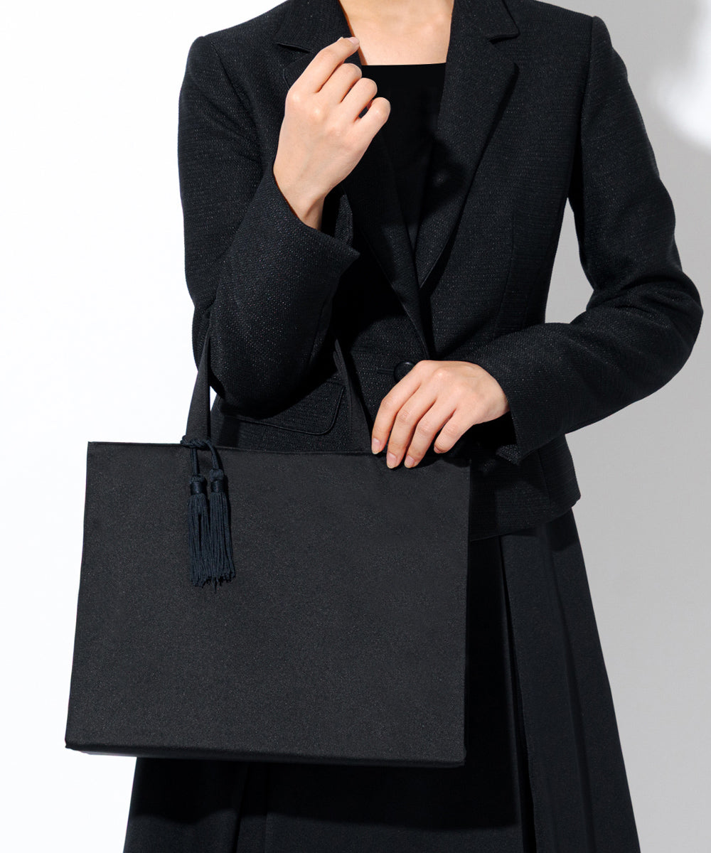 【お受験対応】タッセル付き濃紺サブバッグ 岩佐オフィシャルショップ＜フォーマルバッグ・和装バッグ・草履＞【公式サイト】