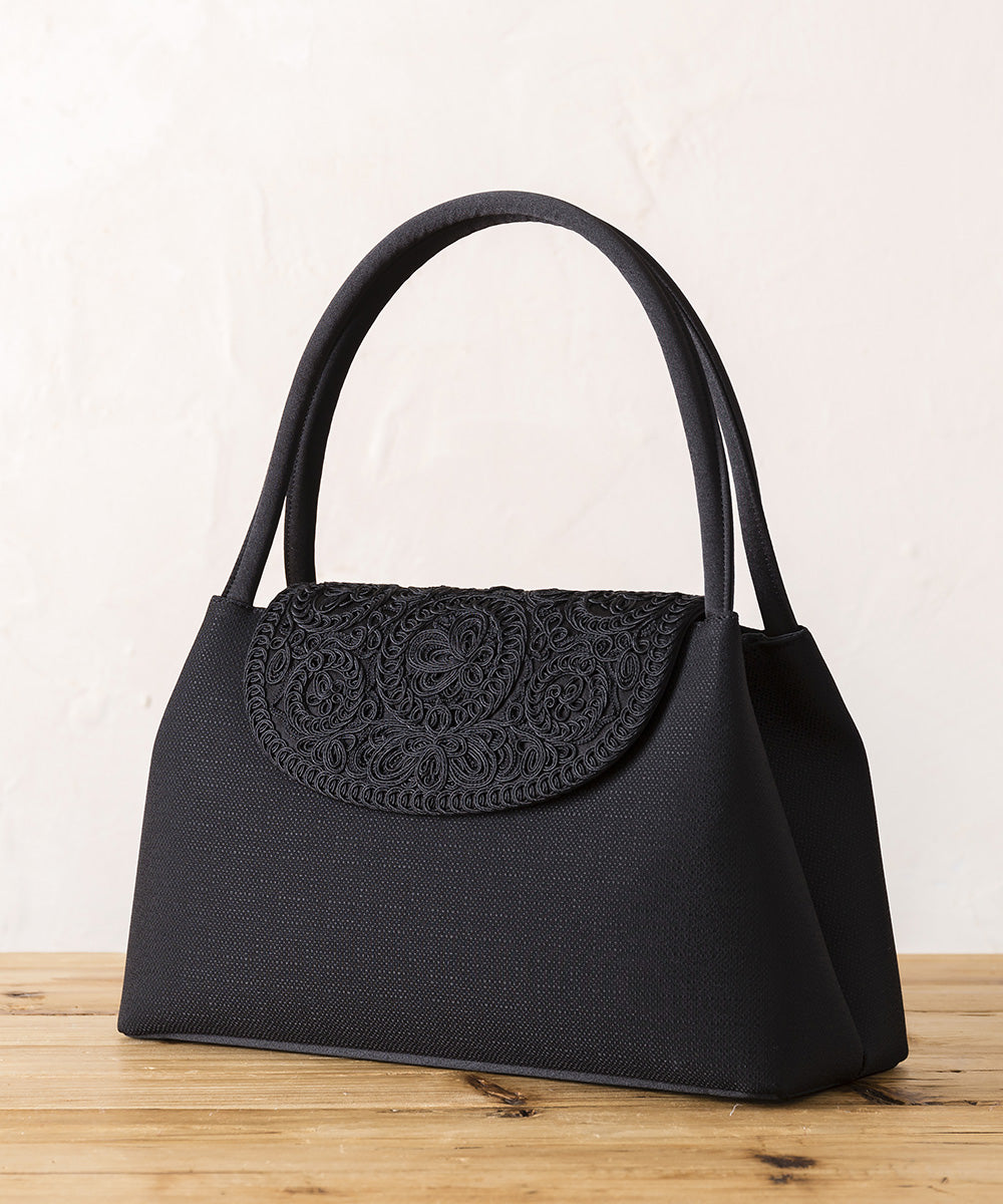 コード刺繍ソフトフォーマルバッグ