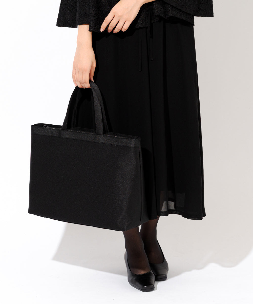 【B4サイズ】フォーマルトートバッグ (ブラック)