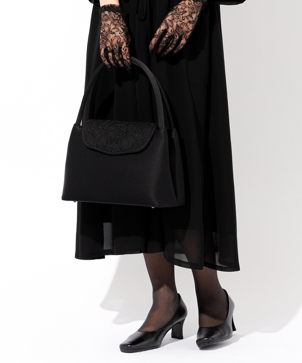 コード刺繍ソフトフォーマルバッグ