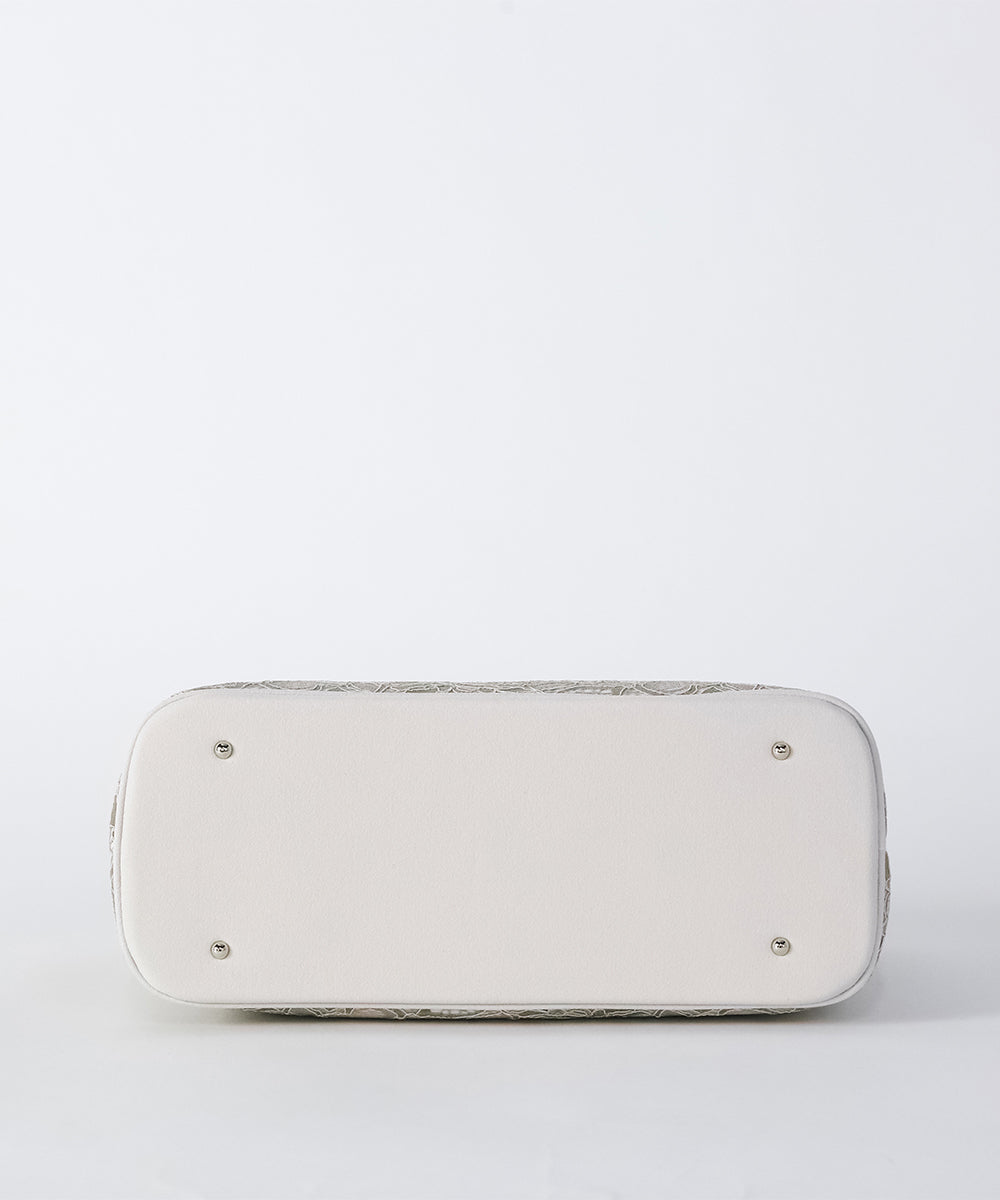 Color code lace double layer bag