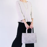 Color code lace double layer bag