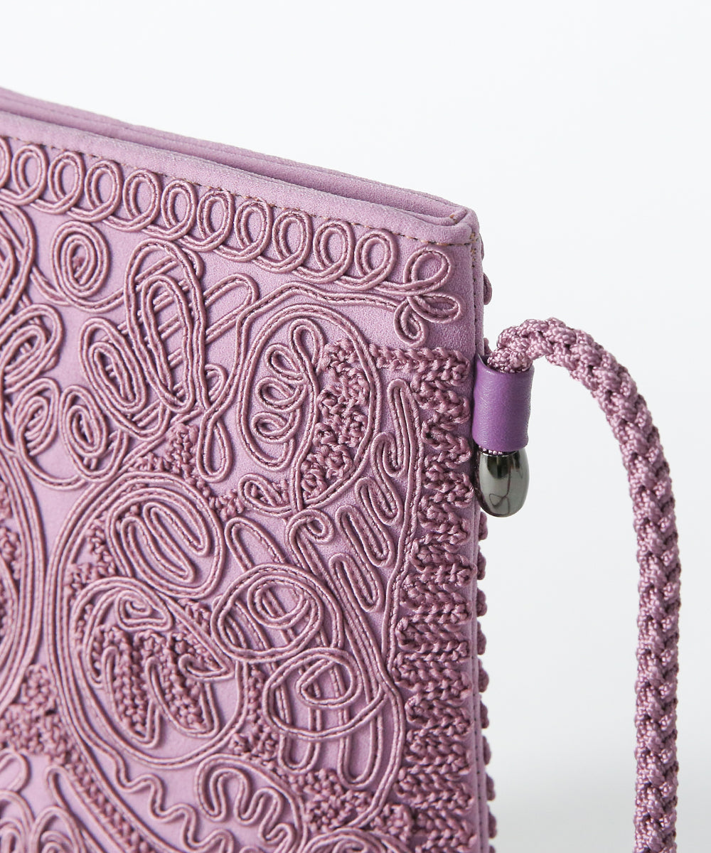 コード刺繍ポシェット