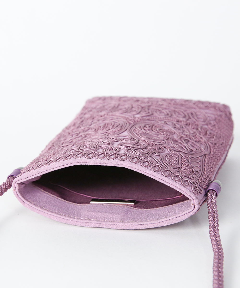 コード刺繍ポシェット