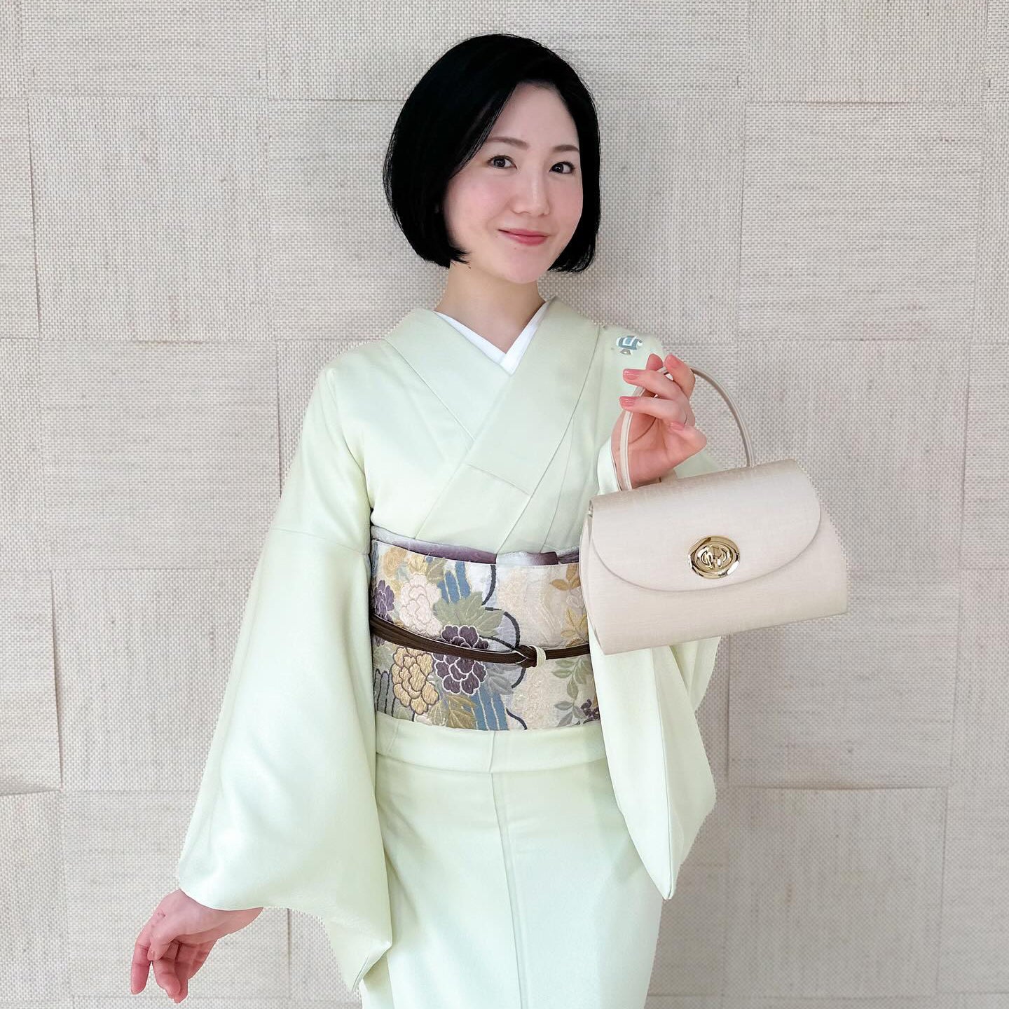 岩佐　IWASA きものすなお　バッグ　他セット セット割10%OFF】IWASA×すなお｜フォーマルバッグ・草履｜シャンパン
