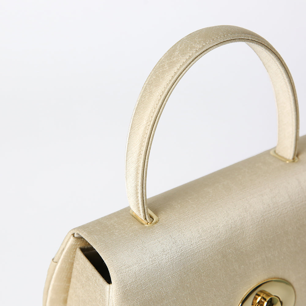 [10% off set discount] Formal bag and sandals | Champagne gold | Sunao model