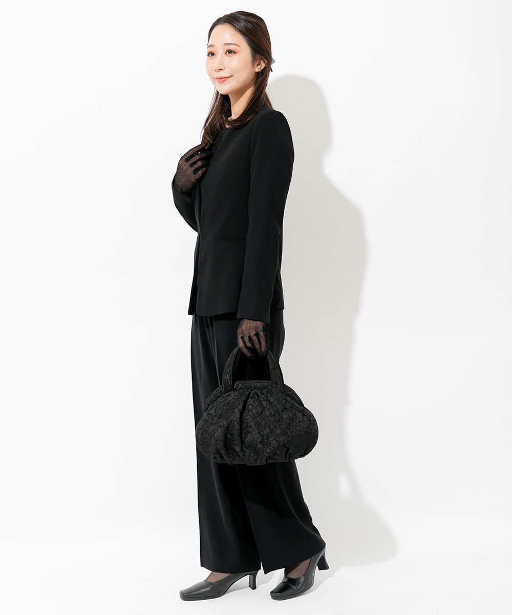 タッセル付きコードレースバルーンバッグ