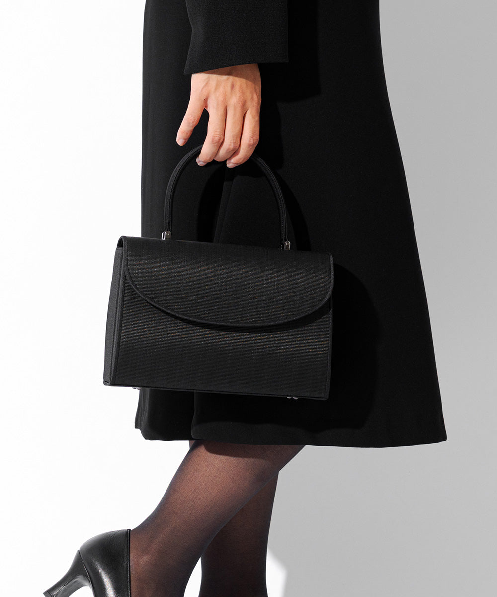 ホースヘアパイピングフォーマルバッグ