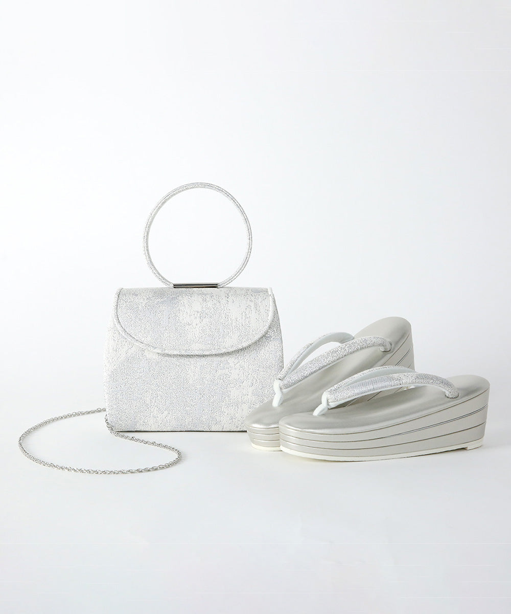 即納品｜西陣織ロイヤルバッグ&草履セット