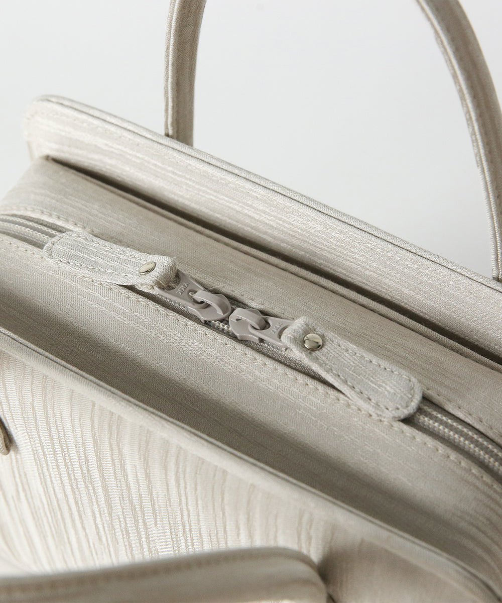 尾州織　撥水利休バッグ＆草履セット