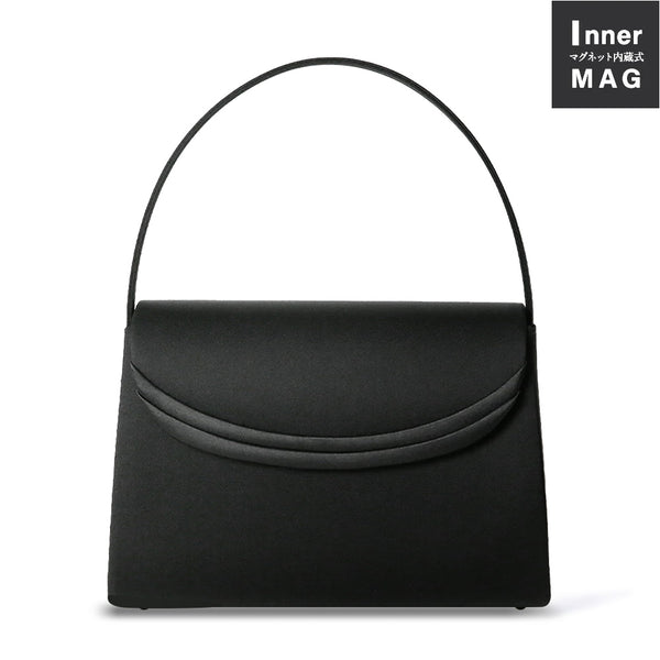 Satin switching formal bag with built-in magnet