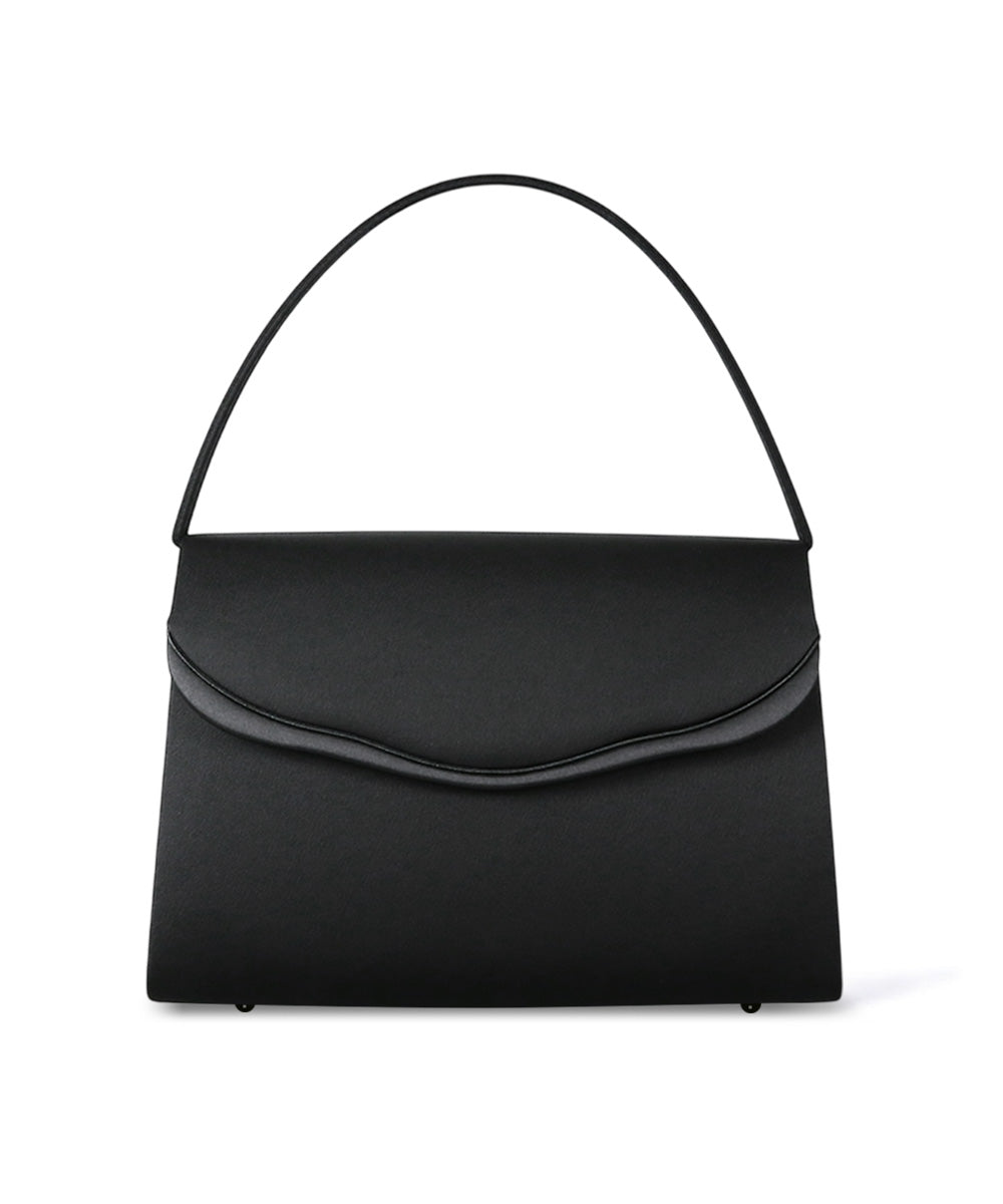 スカラサテン切替フォーマルバッグ