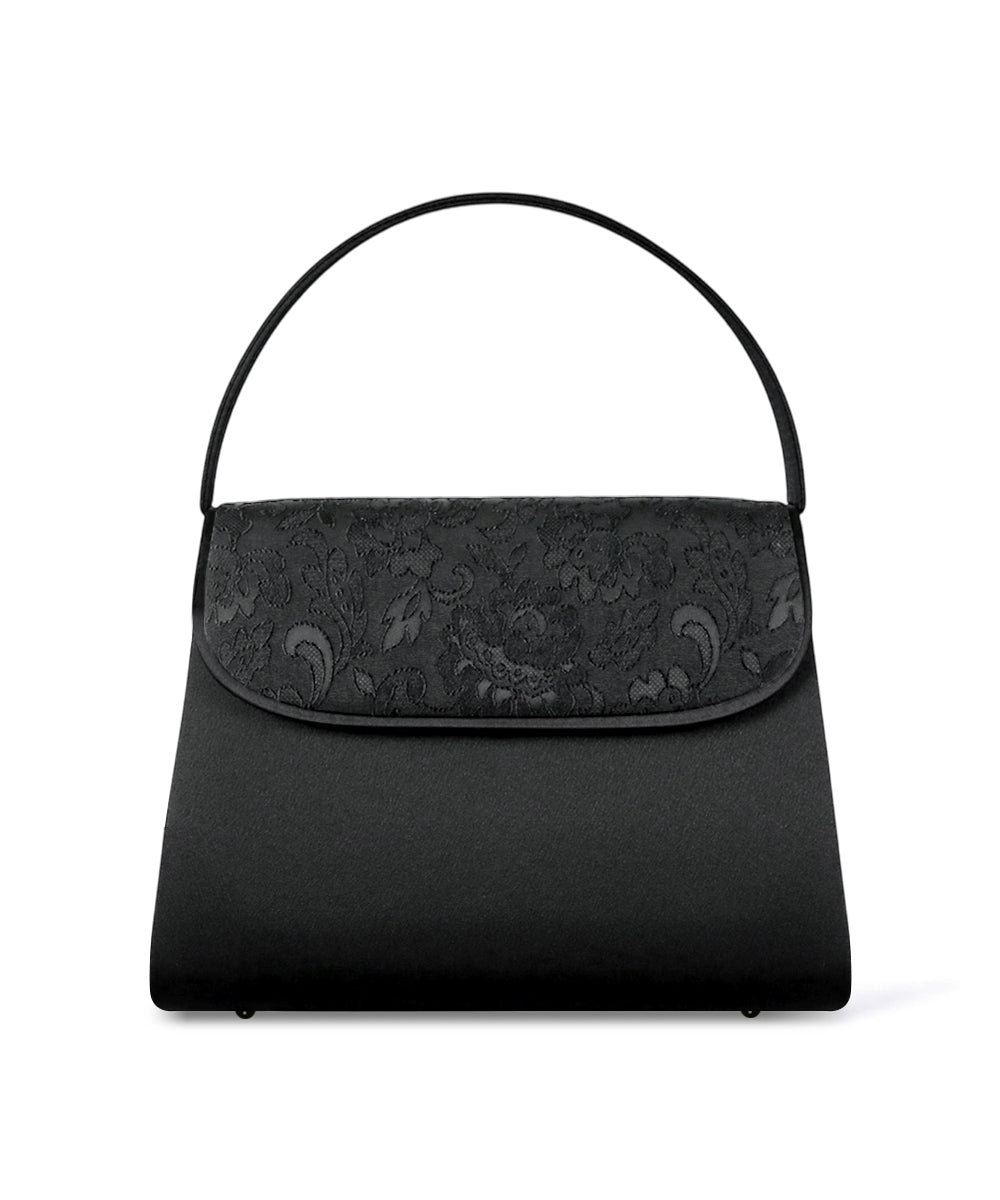 Lace pattern Yonezawa woven formal bag