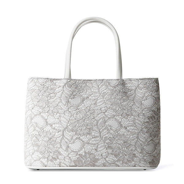 Color code lace double layer bag