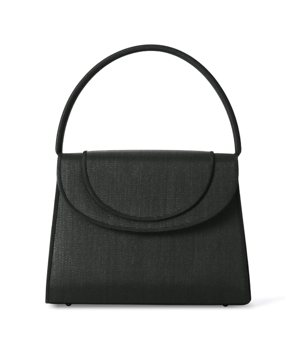 【美品】PAVIA ホースヘア＆レザー ハンドバッグ フォーマルバッグ ホースヘアフォーマルバッグ<慶弔兼用金具付き>