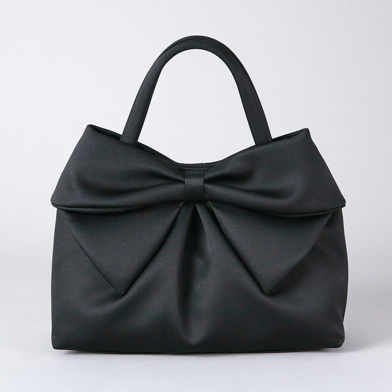 Soft tote bag with double-sided ribbon